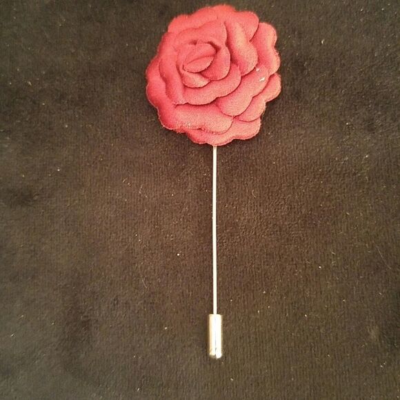 MEN'S POCKET SQUARE AND LAPEL PIN FLOWER #26. - Picture 4 of 4